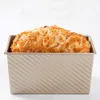Rektangulärt brödfack Kolstål Non-stick Bellows Cover Toast Box Mögel Miljövänlig Bakning 18.8 * 11 * 10 210423