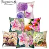 Coussin / oreiller décoratif Fuwatacchi 2 côtés Pissenlit Coussin de tournesol Coussin imprimé floral Taie d'oreiller pour la maison Canapé décoratif Cove