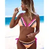 Li-Fi brasiliansk bikini set kvinnor thong badkläder sexig sommar ruffle tillbaka simning kostym bather biquini maillot 210611