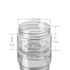 Food Storage Organization Cans PET Boxes 50ml Plastic Jars Transparent Round Bottle with Plastic/Aluminum Lids