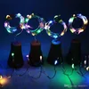 10 LED Solar Wine Bottle Bottle Copper Wairy Strip Strip Wire Outdoor Party Decoration Novelty Night Lampa DIY Cork Light String