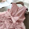 Lace Girls Princess Dress Fluffy Cake Smash Dresses Kids Christmas Party Costume Wedding Birthday Tutu Gown Children Clothing