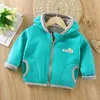 Jackor Baby Boys Girls Wool Hooded Zipper Coat Outwear Sweatshirt 2021 Höst Vinter Kids Varma Mjuka Fleece Barnkläder