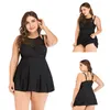 Women's Swimwear Women Bikini Push Up Tankini Swimsuit Dress With Breif 2021 Bathing Suit Female Summer Beach Skirt Plus Size 5XL