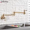 One-Handle Bathroom Kitchen Faucet Single Hole Cold Water Folding Wash Basin Tap Bathroom Balcony Are Available 211108