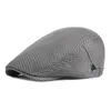 Mens Hats Breathable Mesh Newsboy Caps Summer Outdoor Casual Hats Unisex Golf Hat Fashion Solid Flat Cap For Women Beret Cap