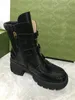 Europäische und amerikanische Modedesigner-Damenstiefel mit Schnalle, modische Gummilaufsohle, 4 Tonnenhöhe, 15 cm, warmer Outdoor-Schneeberg, Damenschuhkarton 35-41