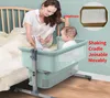 Bebek beşik yatak ile sivrisinek net çıkarılabilir doğmuş karyola bebek salonu seyahat kız portatif beşlik 0-18m243n