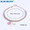 Stainless Steel Heart Braceler&bracelet for Women Bead Chain Love Pendant Gold Silver Color Brand Statement Jewelry Q0603289H