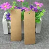 Bookmark Rectangle Shape Kraft Paper Hang Tags For Book Notebook Mark Decorations Christmas Gifts Blank Label 200Pcs/Lot 12x4cm