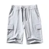 Grön sommar löpande shorts män drawstring casual workout gym solid mens kort byxor märke utomhus svett byxor elasticitet jogger 210524