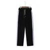 Calças masculinas de grife com estampa de palma estilo fashion calças compridas masculinas casuais arco-íris jogger listras cordão tamanho asiático