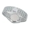 Wristwatches Silvergold Mens Watches أعلى العلامة التجارية على مدار الساعة الماس المعدني الحزام التناظرية ساعة الكوارتز الأزياء المعصم masculino302u