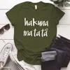 Hakuna matata imprimir engraçado desenhos animados tshirt mulheres harajuku leão rei simba corte ullzang tshirt mulher streetwear top tees feminino x0628