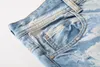 Men's Jeans 2022 Summer Slim-Fit Graffiti Printing Denim Men Plus Size Casual High Quality Jean Brand Clothing 1073#