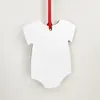 10 pçs decorações de natal sublimação diy branco dupla face em branco camiseta de madeira pingente festival