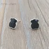 Bear jewelry making kits 925 sterling silver earrings for women Black cute bears Charms woman studs sets teen girl wedding party E276D