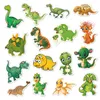 50pcs 세트 아이들의 귀여운 동물 공룡 벽지 스케이트 보드 가방에 대 한 재미 방수 핸들 짐 노트북 스티커 클래식 장난감