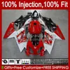 Injection Body For Aprilia RS4 RS-125 RSV RS 125 RR 125RR 06-11 34No.17 RSV-125 RSV125 RS125 R 06 07 08 09 10 11 RSV125RR 2006 2007 2008 2009 2010 2011 Fairings red white