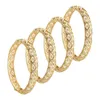 Bangle 24K Bangles 4Pcs/lot Ethiopian Africa Fashion Gold Color For Women African Bride Wedding Bracelet Jewelry