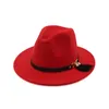 Classical Fashion Unisex Felt Hat Wool Bowler Cap Cloche Cowboy Fedora Brim Hats Sombrero HF114 Wide Delm22