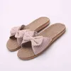 Zapatillas de casa con lazo de rayas Eva, zapatos de interior de algodón, zapatillas de lino de estilo japonés, chanclas 211110