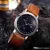 Men's High Quality Constellation Watch Blue Star Dial Leather Strap Waterproof Women's Brand Clothing quartz Horoscope wrist