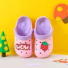 Children039s sandals Physical shootingsho New summer cute cartoon strawberry Orange Beach baby fruit children cool slippers5930596