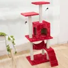 CAT Toys Pet Saceates Игрушевца альпинистская рамка царапина доска дерево гнездо в гамаке 23s туннель башня бархата хорошее качество