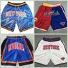 Men\\r \\rYork\\rKnicks Finely embroidered basketball shorts,Fine tight embroidered zip-up pocket basketball shorts