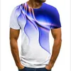 Mens Kortärmad 2021 Sommar T-shirt Ungdom Andas, Tshirts Grafisk Män Flame Skriv ut T-shirt Casual 3D Digital Utskrift Tees Boy Fashion Street Tops