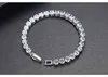 925 Sterling Silber Luxus 5mm Zirkonia Tennis Kristall Armband für Frauen Mädchen Party Schmuck