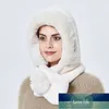 Gorro de piel de invierno con orejeras para mujer con gorro cálido grueso con capucha para mujer al aire libre a prueba de viento estilo ruso gorros suaves y esponjosos para mujer