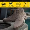 Güvenlik Ayakkabıları Güvenlik Çalışması Erkek Anti-Smashing Yaz Nefes Deodorant Kaymaz Mens 211217