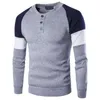 ZOGAA T-shirt de couleur unie pour hommes à manches longues en coton pull pull 210929