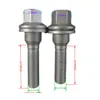 4 PCS M12 x 1.25 합금 볼트 휠 Extra Long Thread Bolts 플랫 시트 좌석 세탁기 206 307 308 407 408