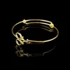 Expandable Hairdresser Scissor Bangle Bracelets Adjustable Classic Famous Scissor United Kingdom Gold G/f Yellow White Select Q0717