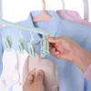 Bolsas de lavandería colgador multifuncional hebilla a prueba de viento calcetines Clip multifunción estante de secado portátil antideslizante mágico