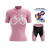 女性サイクリングセットMTBバイク衣料品女性レーシング自転車服ロパシクリスコサイクリングウェアボディスーツ19Dゲル通気性パッドD51