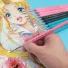 10 st 00000 kroklinje penna akvarell mjuk hårmålning borste för akrylmålning