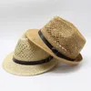 Men Women Jazz Straw Hats Grass braid Beach Cap Hollow roll edge Sun Hat Man Woman Brim Caps mens Girls Fashion Travel sunhat Spring Summer 2022