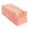 Portable Pencil Bag Double Layer Oxford Cloth Pen Cases Stationery Organizer Storage Large Capacity Durable Pouch