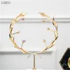 Light Luxury Decorations, Modern Metal Wreath Crafts, Living Room Entrance, Wine Cabinet Model Room, Chinese Home Decoration 210414