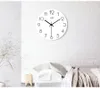 Horloges murales Design moderne horloge en bois mécanisme numérique montres décor à la maison cuisine silencieux Vintage 50Q169