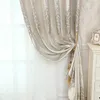 Rideaux gris épais Jacquard pour salon chambre à coucher traitement de fenêtres Luxruy rideau de tulle blanc rideaux oeillet 210913
