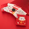 Women's Panties Sexy Lucky Cat China Red Cotton Cartoon Cute Sweet Ladies Underwear Women Floral