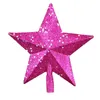 Ornamenti natalizi Albero di Natale Topper Star Stelle tridimensionali a cinque punte utilizzate per la festa di Natale Decorazione interna ed esterna HH21-825