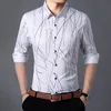 Men Fall Fashion New Men's Button Shirt Designer Long Sleeve Man Printing Bussiness Shirts Big Size Camisa Social 5XL 7XL 210412