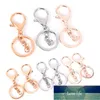 10 pçs / lote Liga Lobster Clasp Chaveiros Keyring DIY artesanato de jóias fazendo ouro prateado banhado