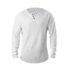 Rahat Spor Giyim Spor T Gömlek Erkekler Moda Hip Hop Uzattı Sonbahar Uzun Kollu T-shirt Pamuk Vücut Geliştirme Kas Tshirt Man 210726